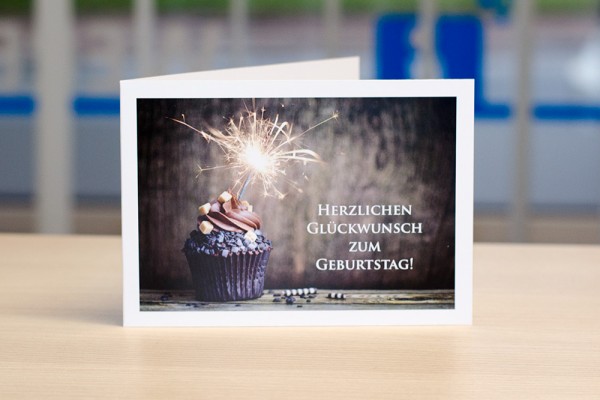 Glückwunschkarte Torte