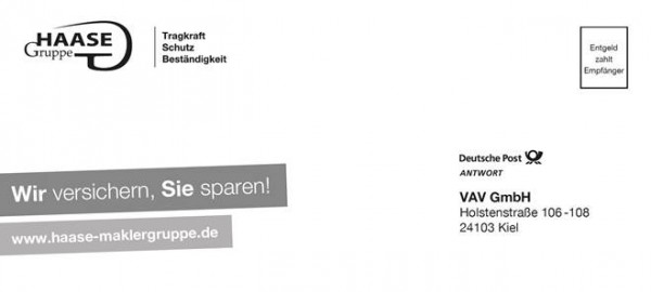 Rückumschläge DIN lang